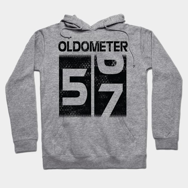 Oldometer Happy Birthday 57 Years Old Was Born In 1963 To Me You Papa Dad Mom Brother Son Husband Hoodie by Cowan79